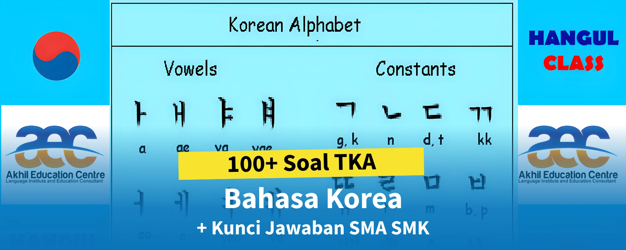 100 Soal TKA Bahasa Korea + Kunci Jawaban