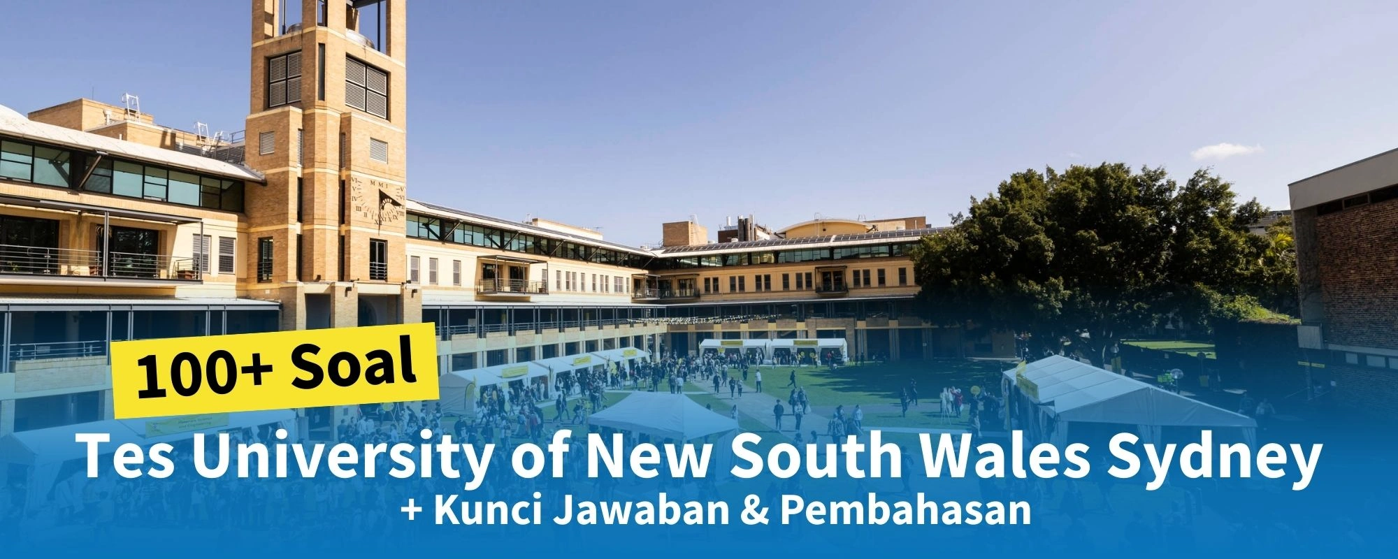 100+ Soal Tes Masuk UNSW University of New South Wales Sydney + Kunci Jawaban & Pembahasan