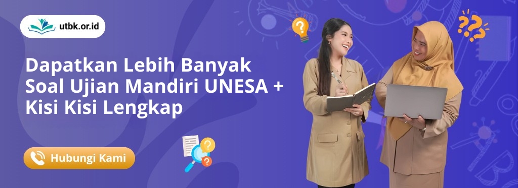 gambar Soal Ujian Mandiri UNESA + Kisi-Kisi Lengkap